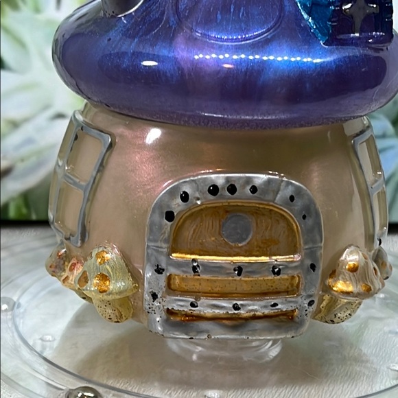 Enchanted Purple and Silver Mushroom House Decor - Picture 3 of 11
